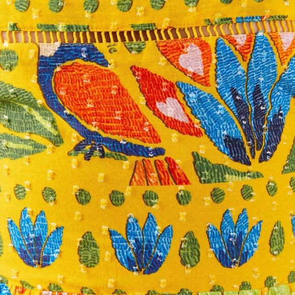 ☀️Farm Rio☀️Yellow Summer Garden Sleeveless Maxi Dress(Small or Medium) - Picture 6 of 9